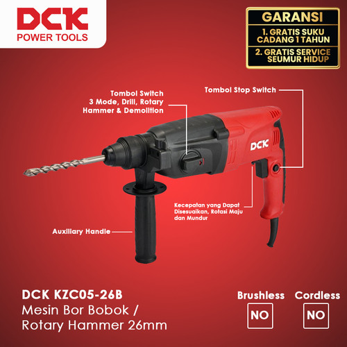 DCK KZC05-26B Mesin Bor Bobok / Rotary Hammer 26mm