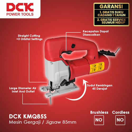 DCK KMQ85S Mesin Gergaji / Jigsaw 85mm
