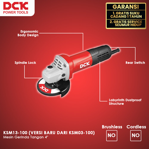 DCK KSM03-100A Mesin Gerinda Tangan 4"