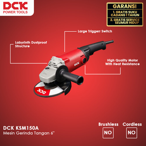 DCK KSM150A Mesin Gerinda Tangan 6"