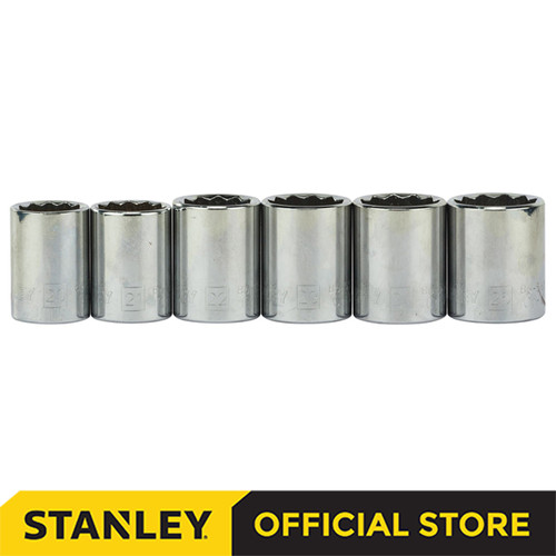 Stanley Kunci Socket Metric Set 10-32mm SQ1/2 12pts 86-477