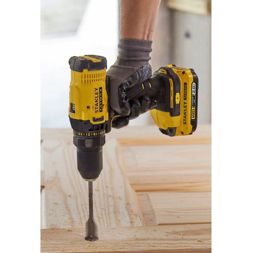Stanley Cordless Drill Driver / Bor Obeng Baterai 20V 2.0Ah SCD700D2K