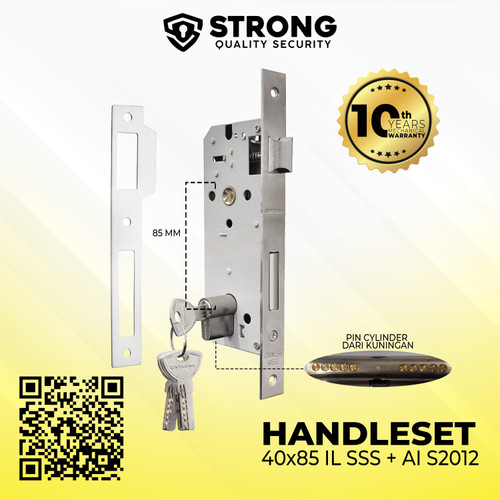 Handle pintu set kunci / Handle set STRONG lengkap LHP AI S2012