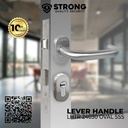 Handle Pintu aluminium Gagang Pintu Strong LHTR 24030 OVAL SSS