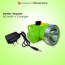 Senter Kepala LED 30 Watt + Charger