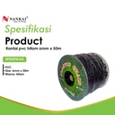 Rantai Plastik Meteran 6mm x 50m Hitam Nankai