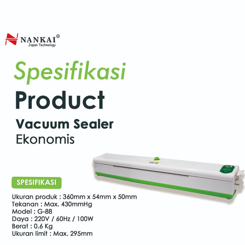 Alat Press Plastik / Vacum Sealer Ekonomis Nankai