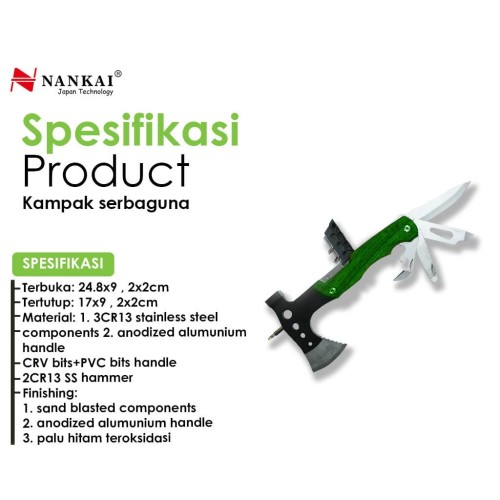 Kampak Palu Serbaguna / Kampak Palu Multifungsi Nankai