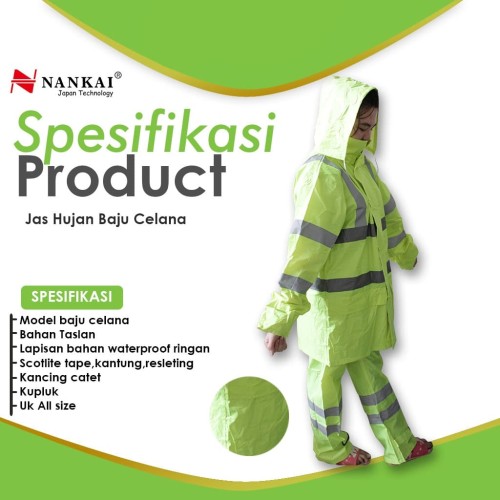 Jas Hujan Baju & Celana Nankai