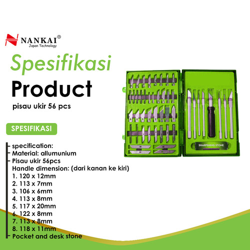 Pisau Ukir 13 Pcs Nankai