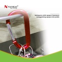 Gantungan Kunci Carabiner 6x60(5 pcs) Merah Nankai