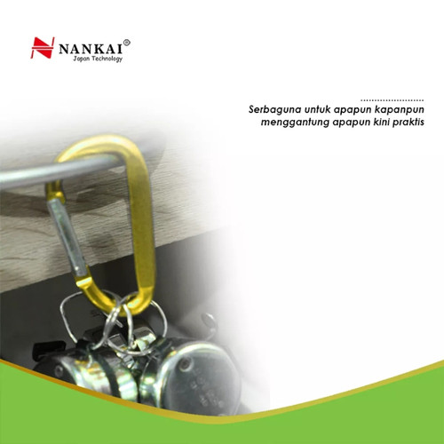 Gantungan Kunci Carabiner 8x80(5pcs) Kuning Nankai