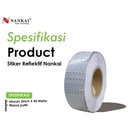 Sticker Reflective Putih 2" x 45 Meter / Stiker Reflektif Nankai