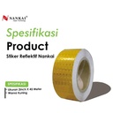 Sticker Reflective Kuning 2" x 45 Meter / Stiker Reflektif Nankai