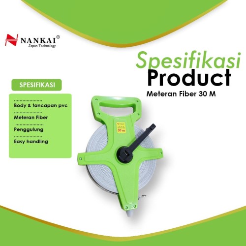 Meteran Tancap Fiber 30 Meter Nankai