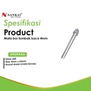Mata Bor Kaca Tombak Nankai 4mm