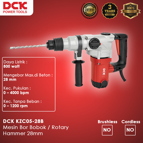 DCK KZC05-28B Mesin Bor Bobok / Rotary Hammer 28mm