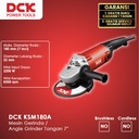 DCK KSM180A Mesin Gerinda / Angle Grinder Tangan 7"