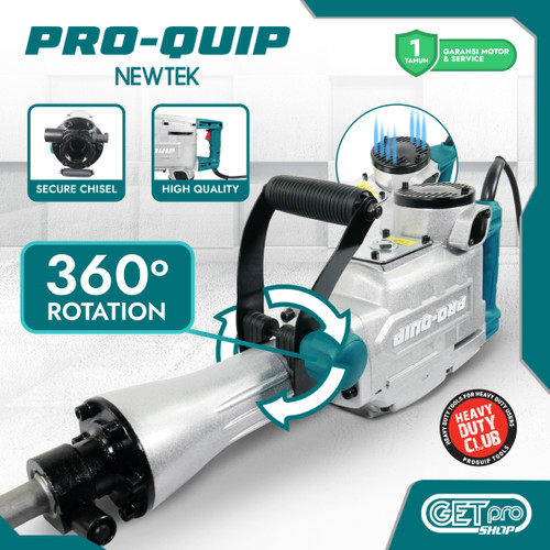 PRO-QUIP NEWTEK Mesin Jack Hammer Bobok Beton 45 Joule Demolition Hammer RDH45
