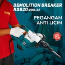 PRO-QUIP NEWTEK Mesin Jack Hammer Mesin Bobok Beton 22 Joule Demoliton Breaker RDB22