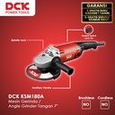 DCK KSM180A Mesin Gerinda / Angle Grinder Tangan 7"