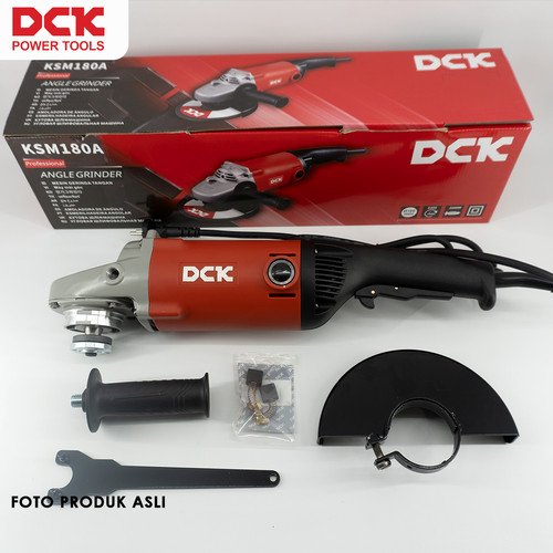 DCK KSM180A Mesin Gerinda / Angle Grinder Tangan 7"