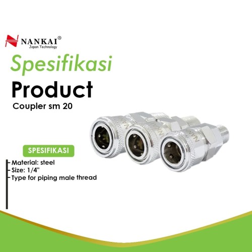 Coupler / Sambungan Selang Kompresor SM 20 Nankai