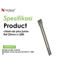 Chisel SDS Plus Pipih 22mm x L280 Junior