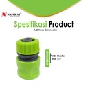 Sambungan / Connector selang 1/2" Nankai