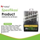Mata Bor Besi HSS Set 25 Pcs Nankai