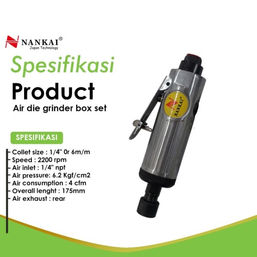 Air Die Grinder / Gerinda Angin Set Nankai