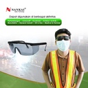 Kacamata Safety Gerinda / Las Smoke Nankai