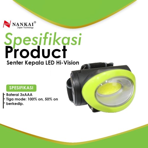 Senter Kepala / Head LED Hi-Vision Nankai