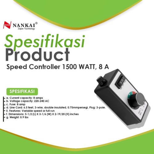 Speed Control 8A / Alat Pengatur Kecepatan Mesin Nankai