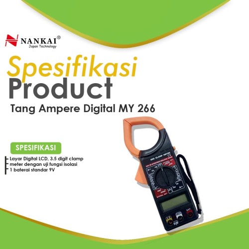 Clamp Meter / Tang Ampere Digital MY266 Nankai