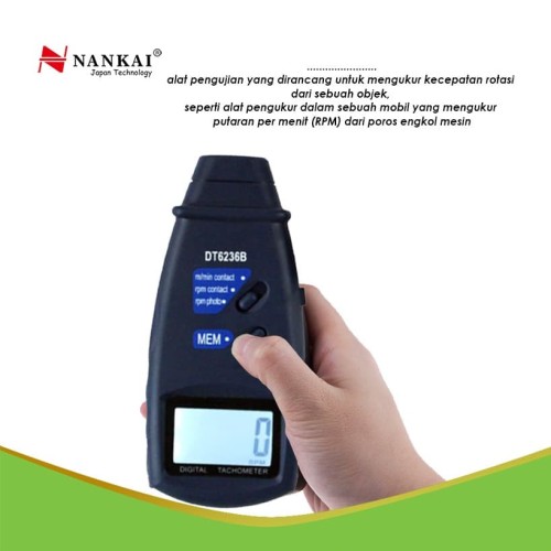 Tachometer / Alat Ukur Putaran Rotasi Digital Nankai