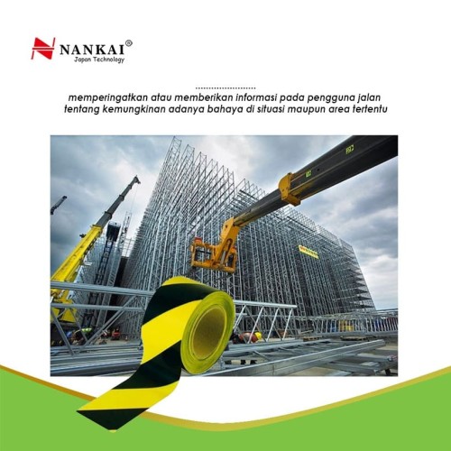 Police Line Proyek 3" x 300m Kuning - Hitam Nankai