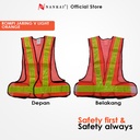 Rompi Safety Proyek / Pengaman Jaring V Orange Nankai