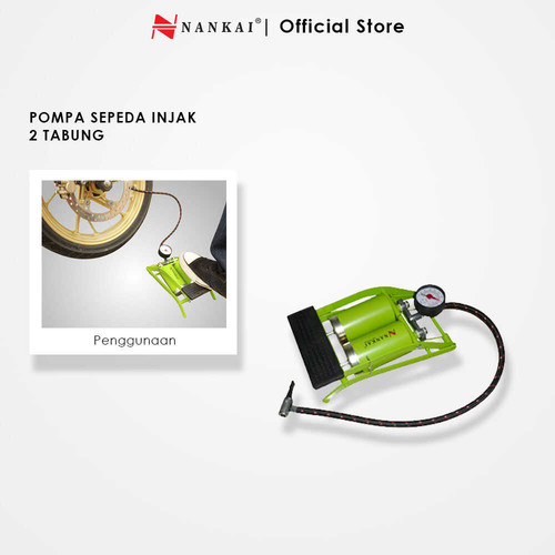 Nankai Pompa Sepeda Injak 2 Tabung