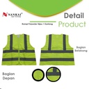 Rompi Safety Proyek / Pengaman Polyster Kantong Hijau Nankai