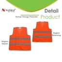 Rompi Safety Proyek Pengaman Polyster Orange Nankai