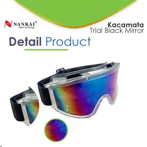 Kacamata Safety Trial Hitam Nankai