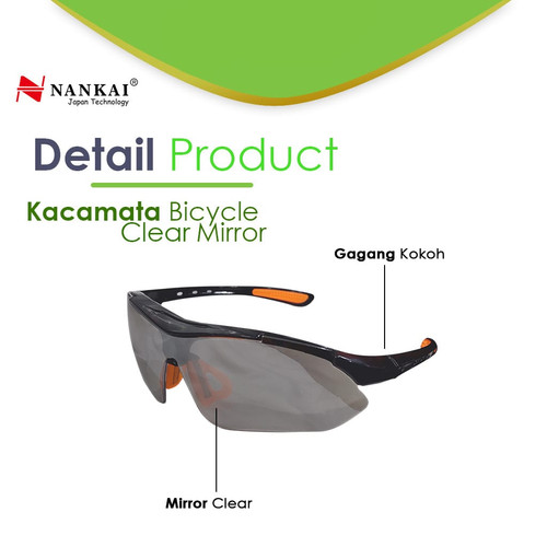 Kacamata Safety Sepeda Sporty Bening Nankai