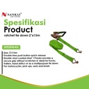 Nankai Ratchet Tie Down / Tali Serbaguna Pengikat Barang 2" X 15m