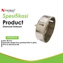 Nankai Mata Bor Pembolong Kaca / Diamond Holesaw 80Mm