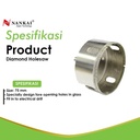Nankai Mata Bor Pembolong Kaca / Diamond Holesaw 75Mm