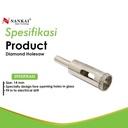 Nankai Mata Bor Pembolong Kaca / Diamond Holesaw 14mm