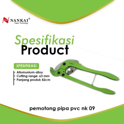 Nankai Tang Pemotong Pipa PVC NK 09 (63mm)