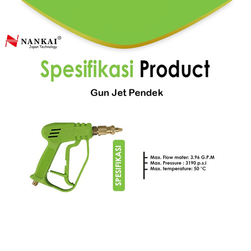 Nankai Gagang Semprotan Steam / Gun Jet Cleaner Pendek