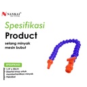 Nankai Selang Minyak Mesin Bubut + Stop 1/4"